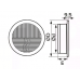 РПКФ Решетка вентиляционная круглая, разъемная с фланцем серии РПКФ 10, 12,5, 16