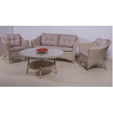 PORTO BELLO комплект плетеной мебели Natural White Brown (Вьетнам)