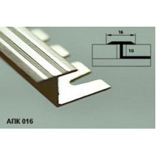 AПК 016 Профиль алюминиевый для отделки и защиты наружных углов.
