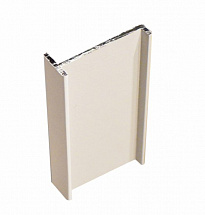 Алюминиевый нащельник для установки на двухстворчатых дверях